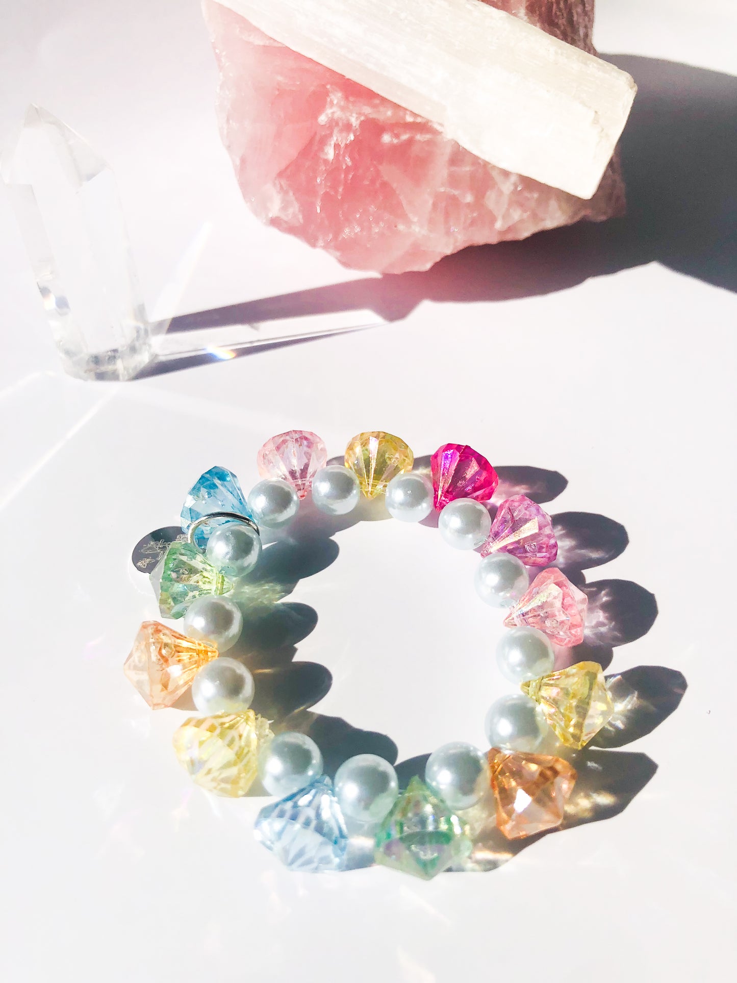 Rainbow Gemz Bracelet - Periwinkle Blue