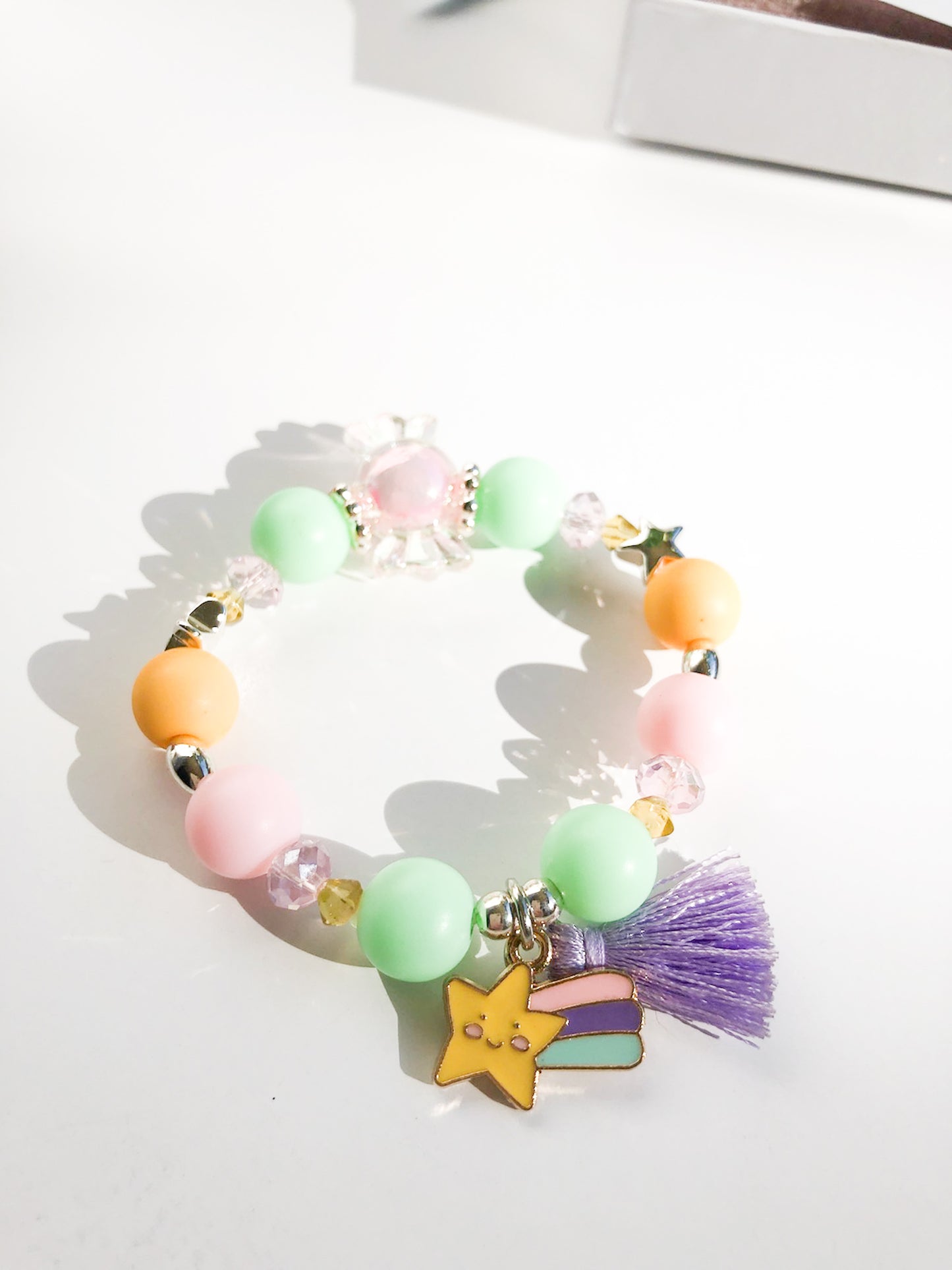 Candy Charm Bracelet - Shooting Star Purple Tassel