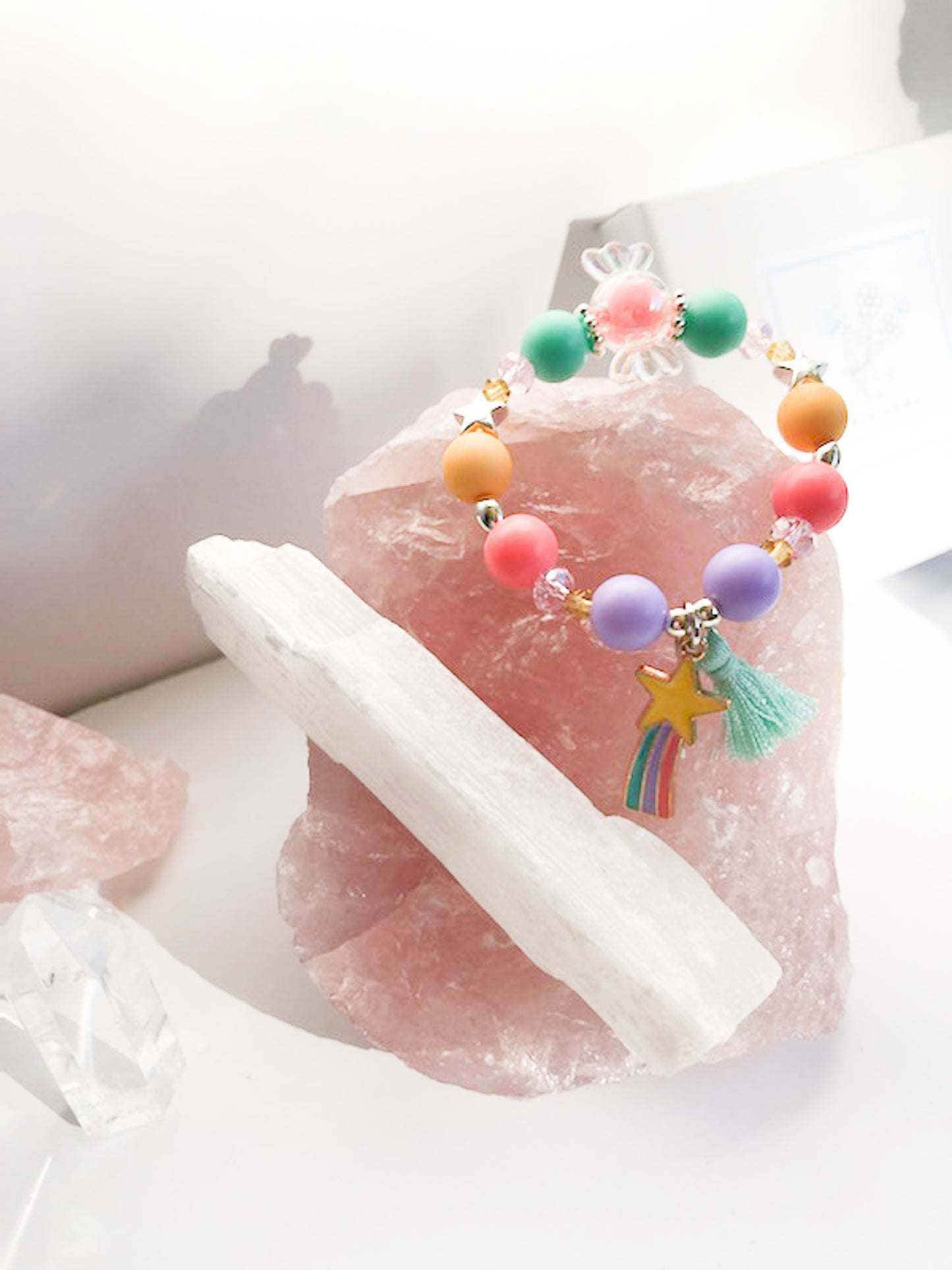 Candy Charm Bracelet - Shooting Star Mint Tassel