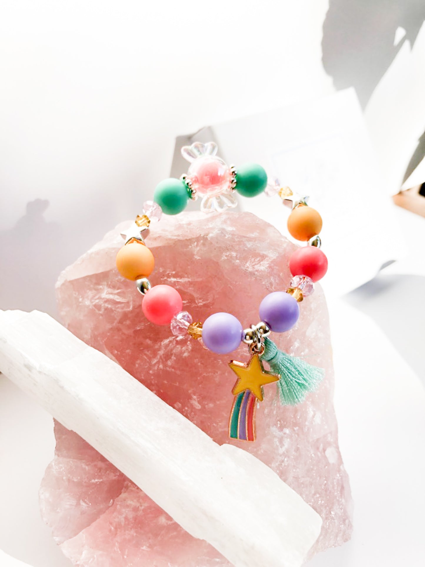 Candy Charm Bracelet - Shooting Star Mint Tassel