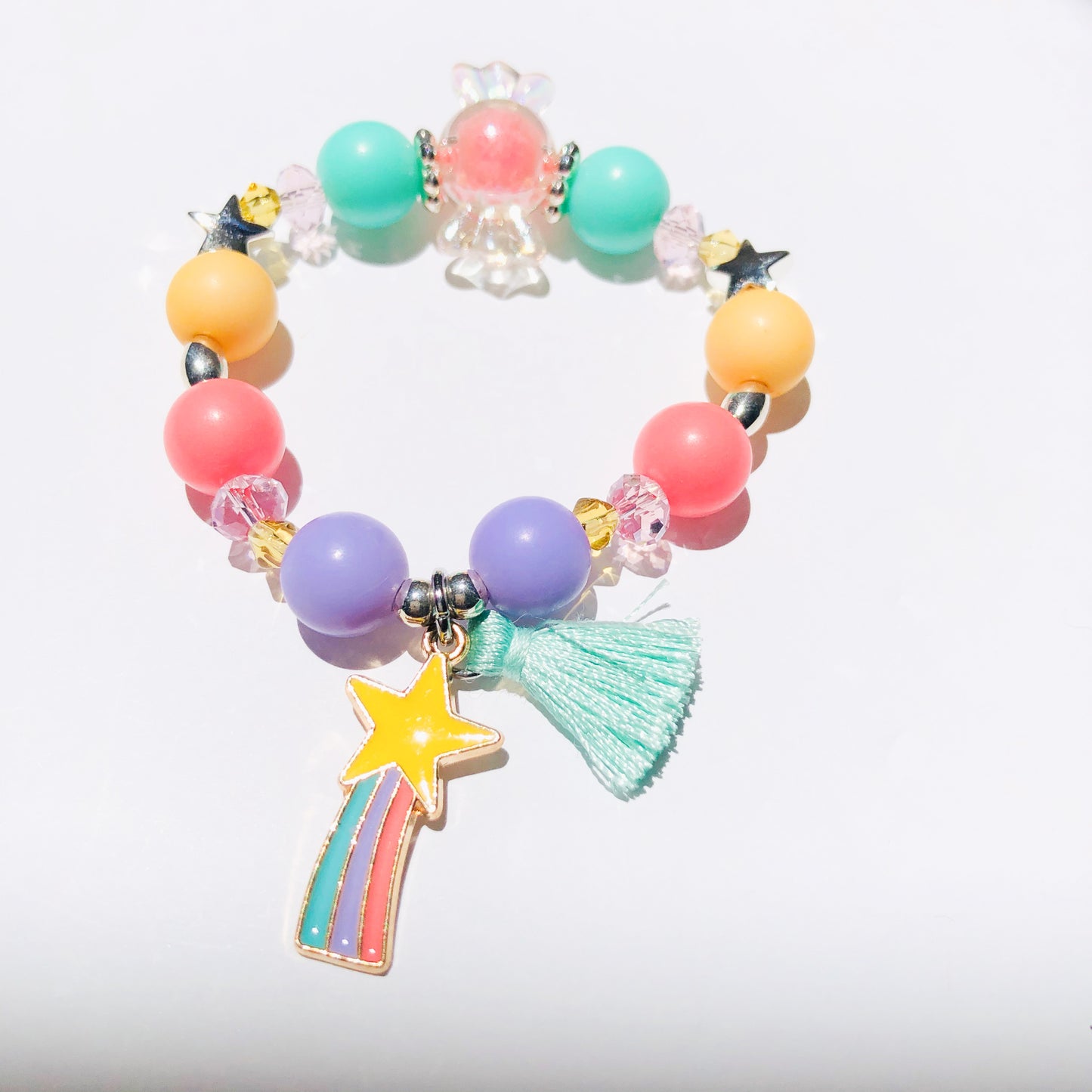 Candy Charm Bracelet - Shooting Star Mint Tassel